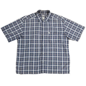 Quiksilver Blue & White Plaid Button-Up Shirt